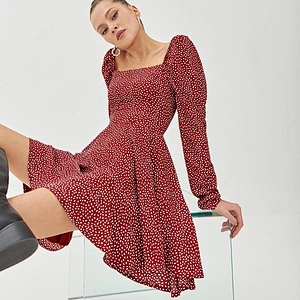 women's fashion casual printed dress