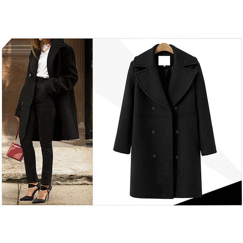 women's fashion casual long cape coat