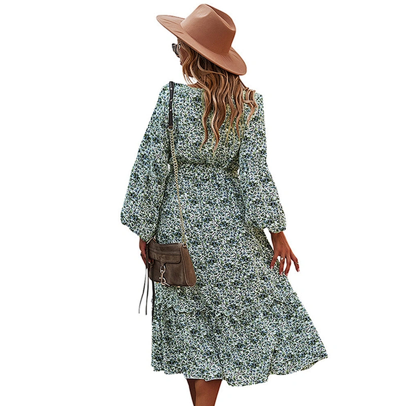 women's fashion casual printed dress
