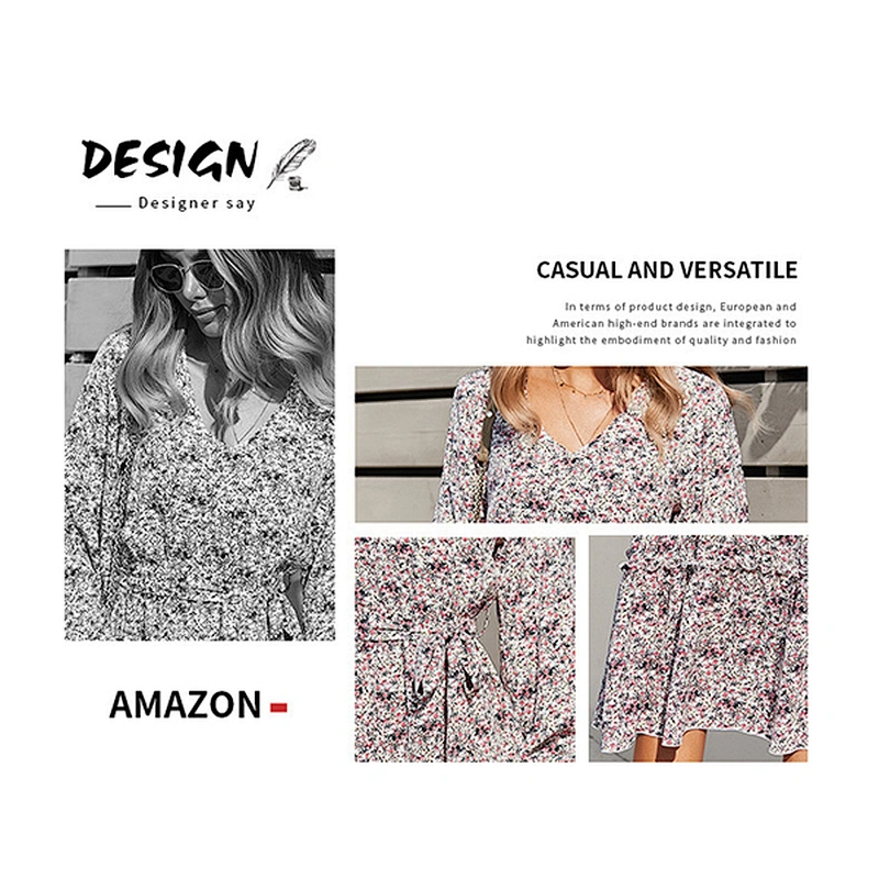 women's fashion casual printed dress