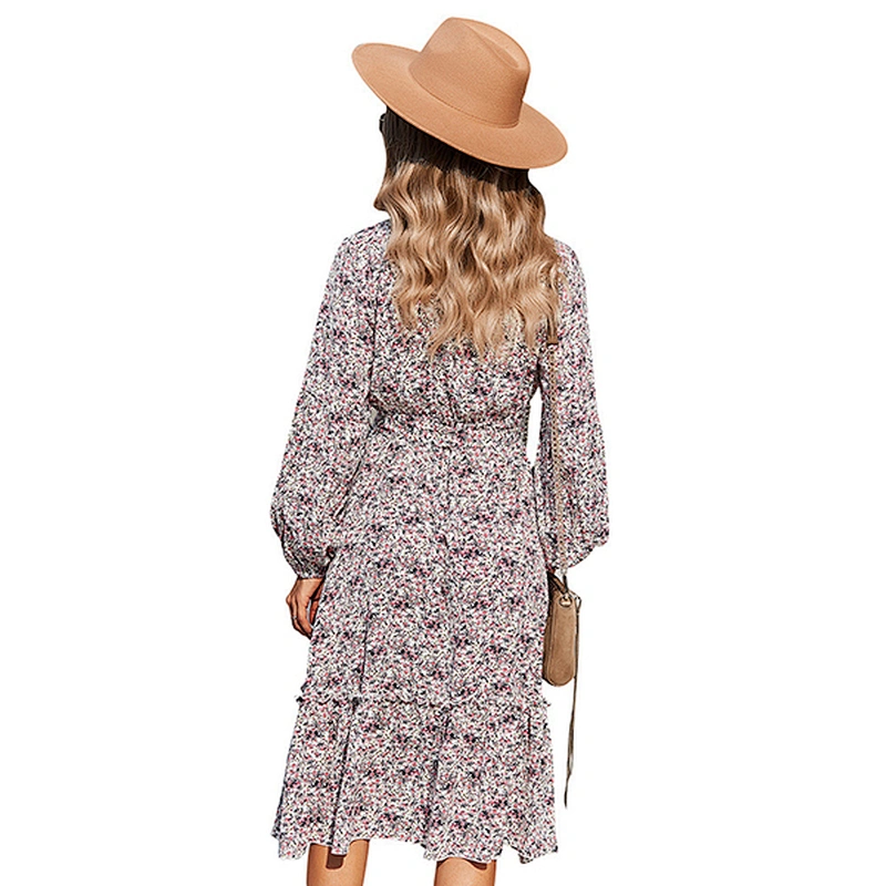 women's fashion casual printed dress