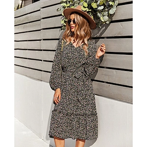 women's fashion casual printed dress