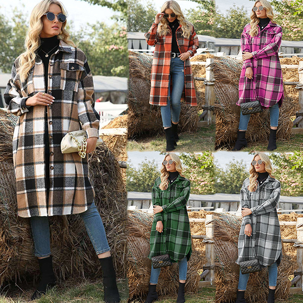 women's fashion casual long cape coat
