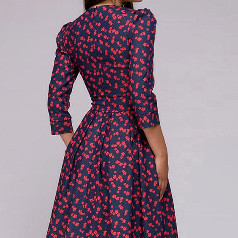 women's fashion casual printed dress