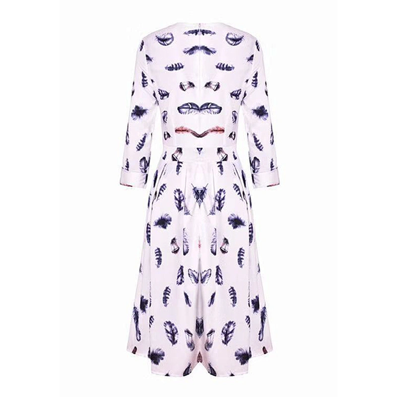women's fashion casual printed dress