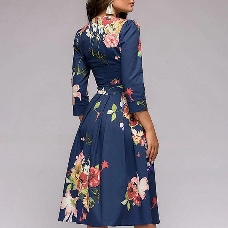 women's fashion casual printed dress