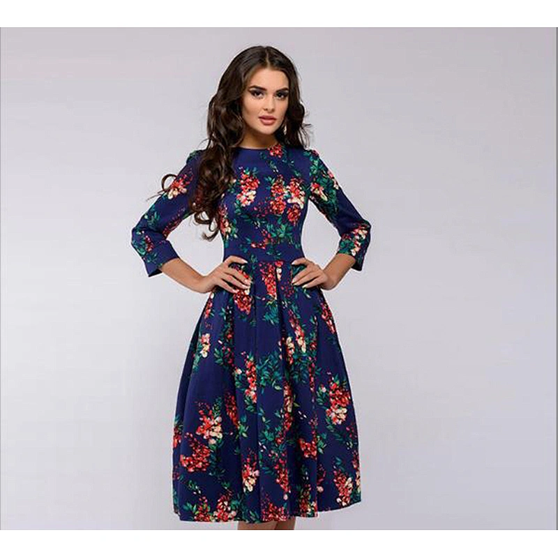 women's fashion casual printed dress
