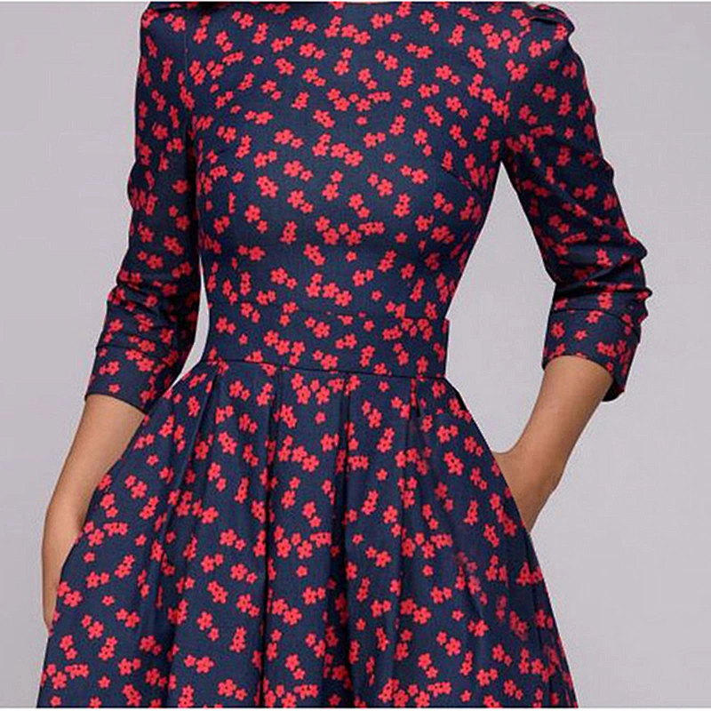 women's fashion casual printed dress