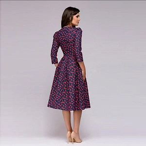 women's fashion casual printed dress