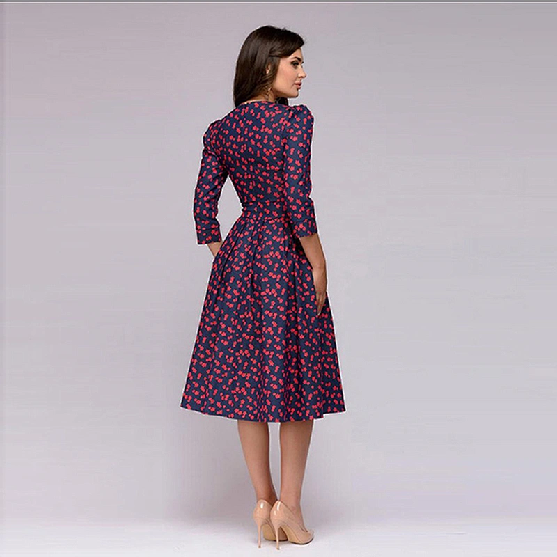women's fashion casual printed dress