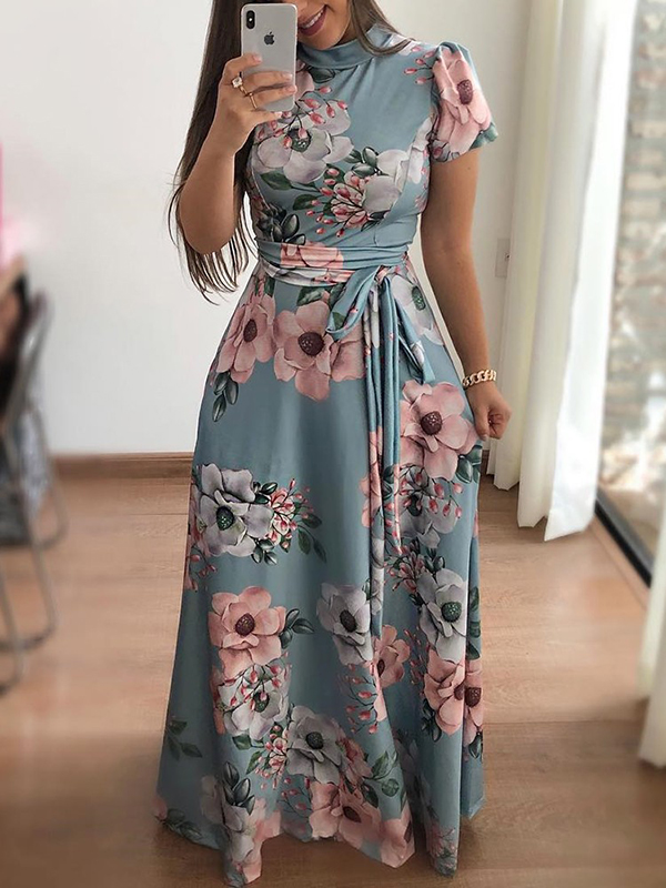 women's fashion casual printed dress