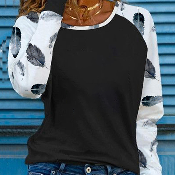 Fashion Casual Simple Printed Women's T-Shirt