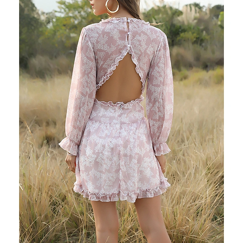 women's fashion casual printed dress