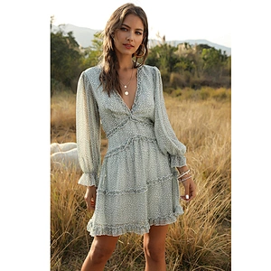 women's fashion casual printed dress