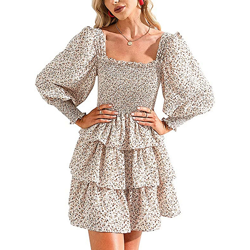 women's fashion casual printed dress