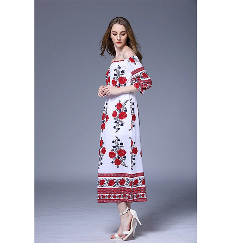 women's fashion casual printed dress