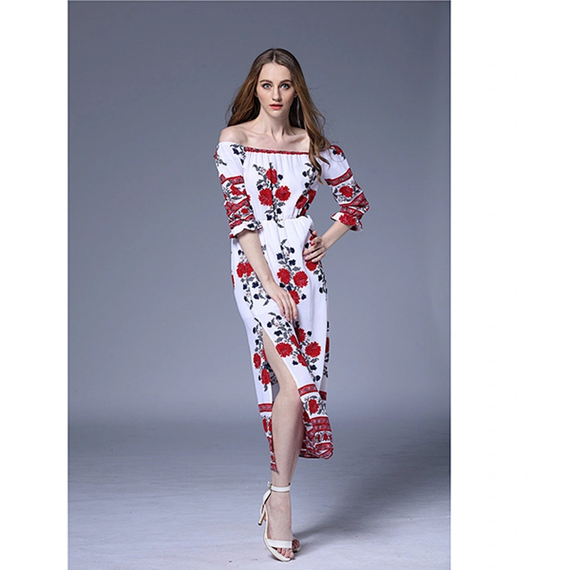 women's fashion casual printed dress