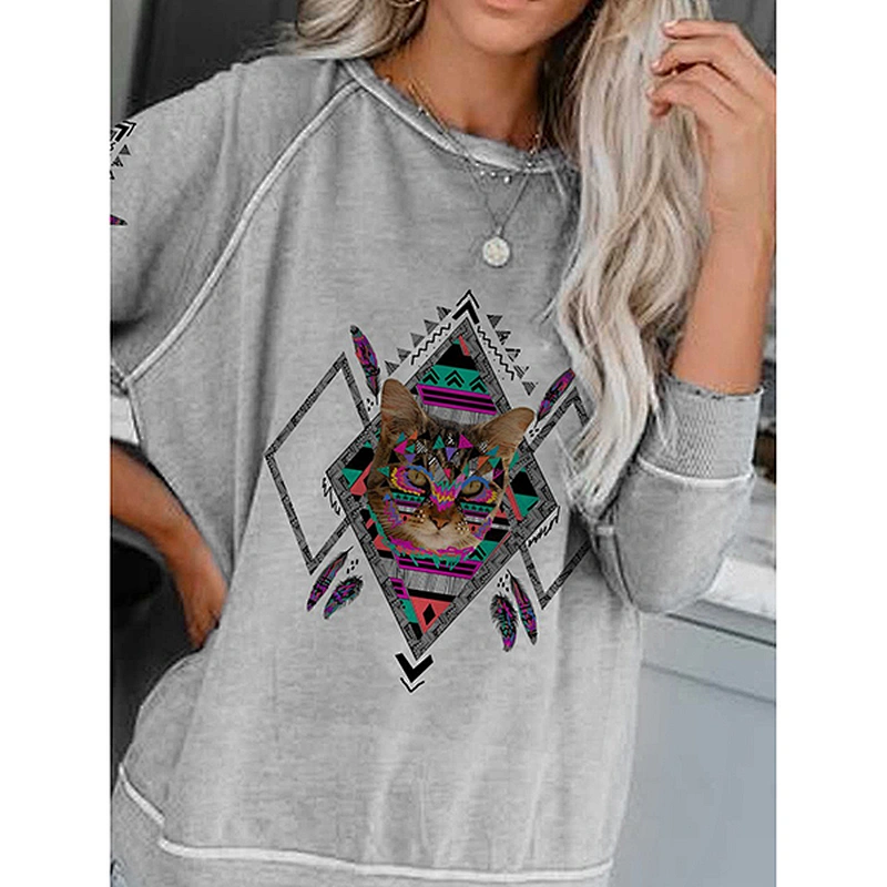 Fashion Casual Simple Printed Women's T-Shirt