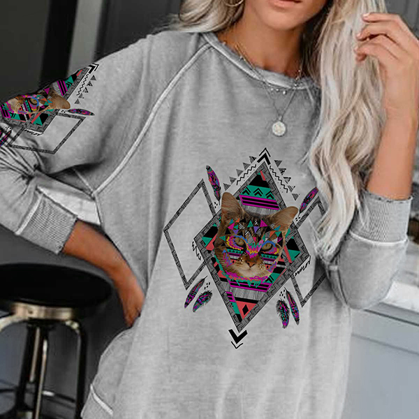 Fashion Casual Simple Printed Women's T-Shirt