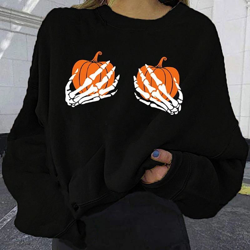 women's casual pullover printed pattern sweatshirt