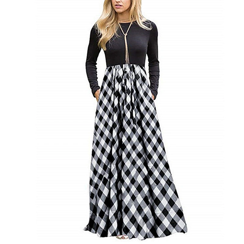 women's fashion casual printed dress