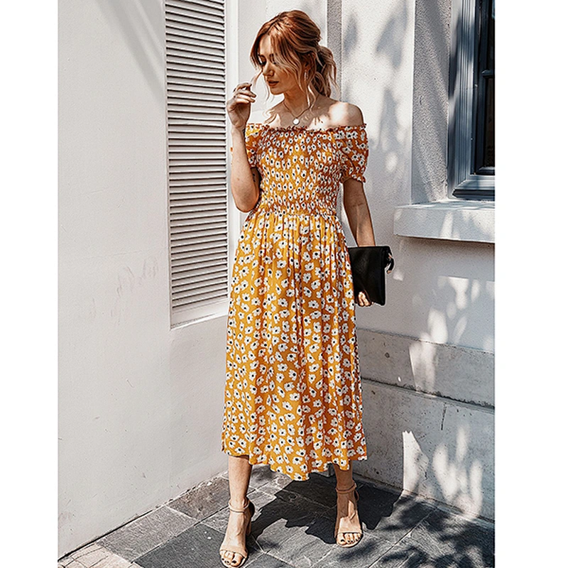 women's fashion casual printed dress