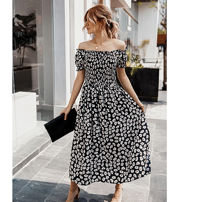 women's fashion casual printed dress