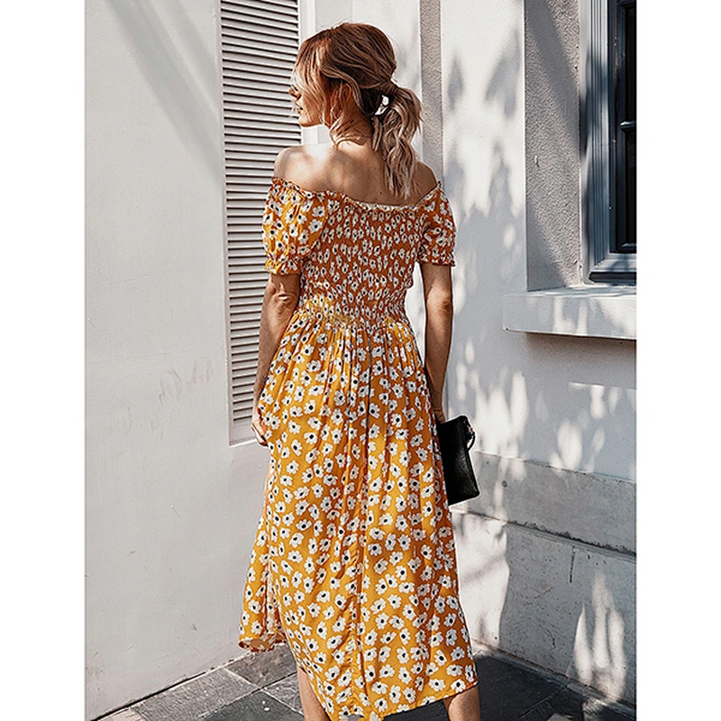 women's fashion casual printed dress