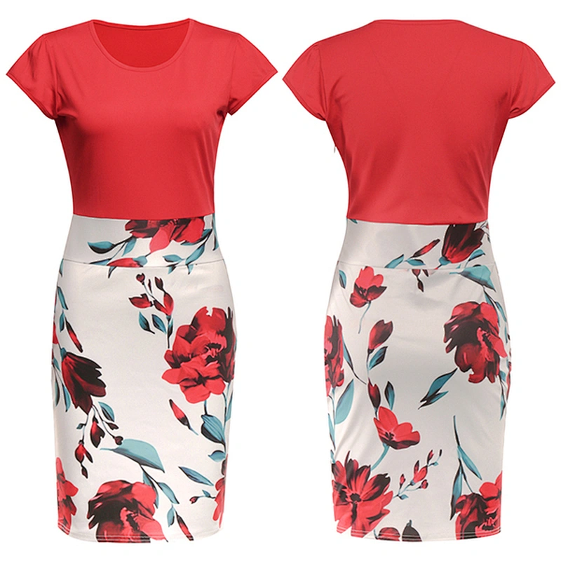women's fashion casual printed dress