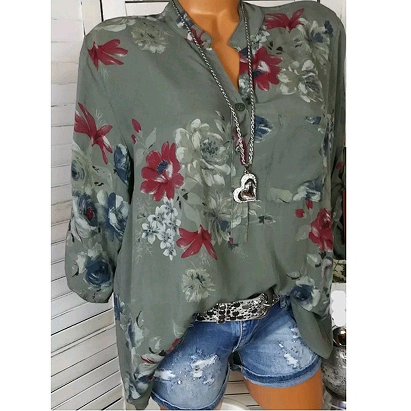 women's fashion loose casual top Blouses