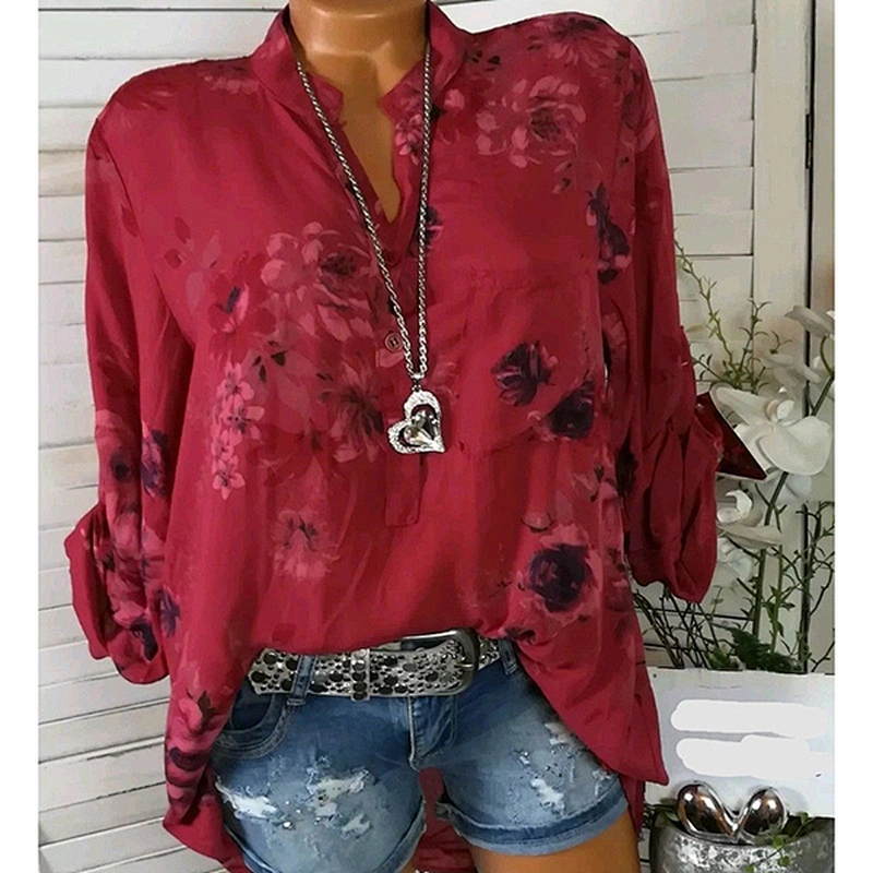 women's fashion loose casual top Blouses