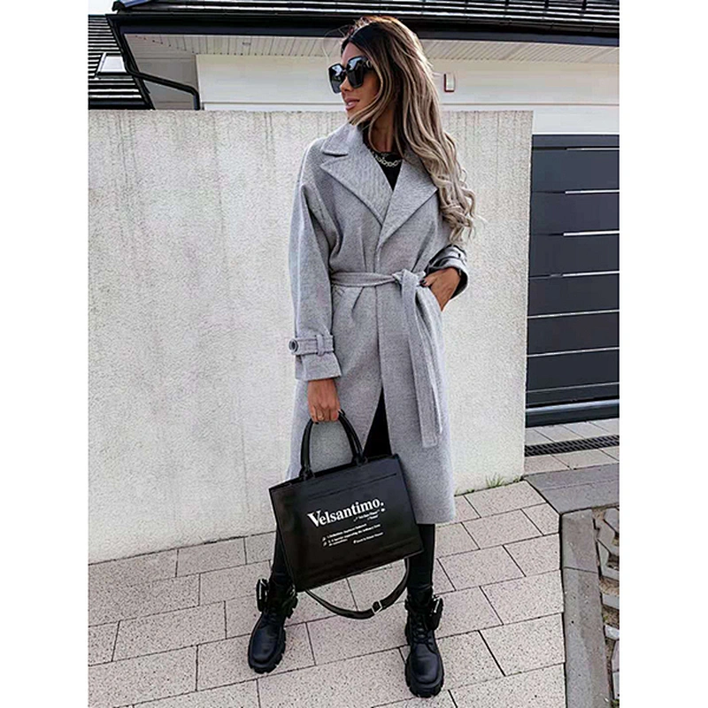 women's fashion casual long cape coat