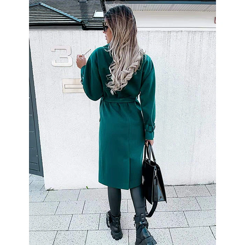 women's fashion casual long cape coat
