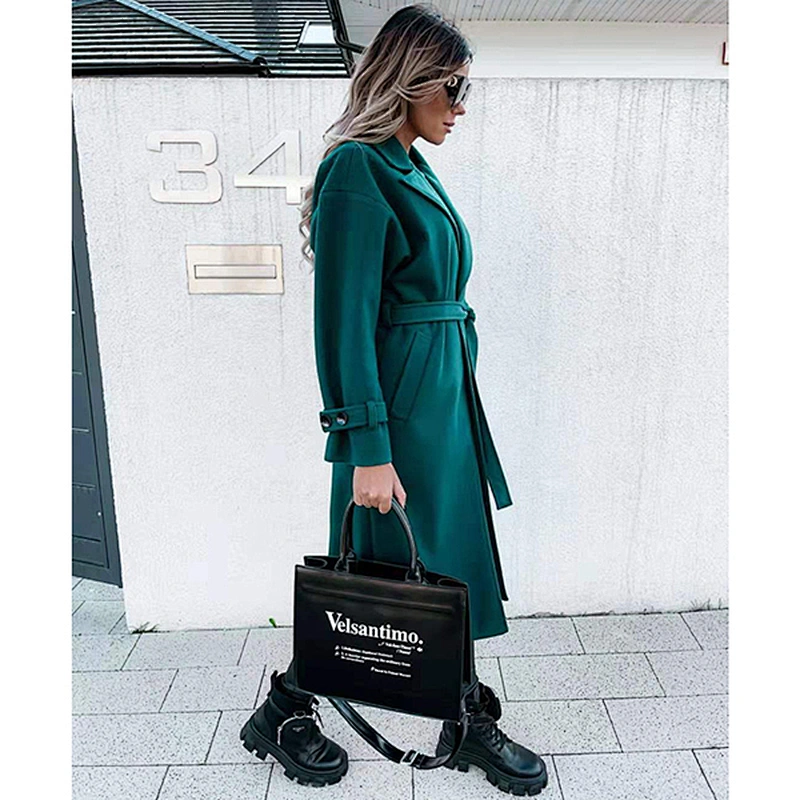 women's fashion casual long cape coat