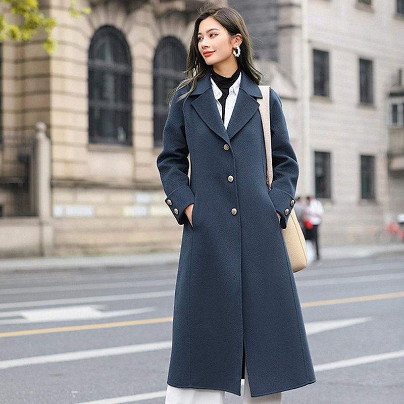 women's fashion casual long cape coat