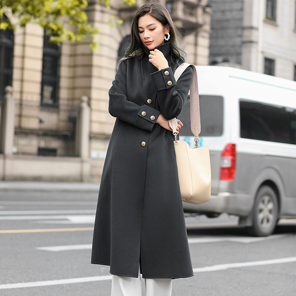women's fashion casual long cape coat