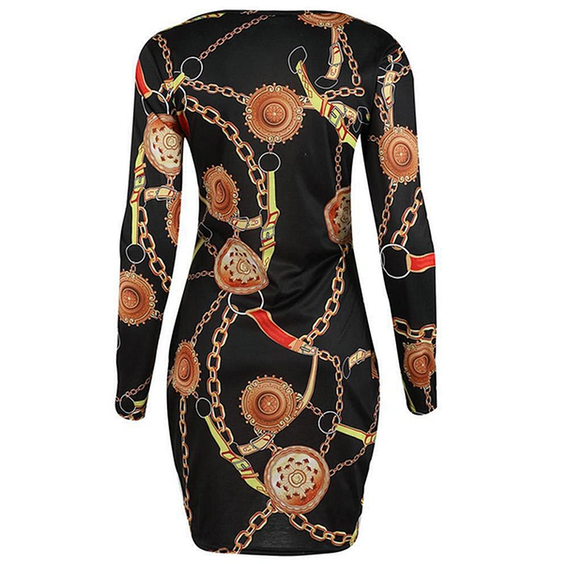 women's fashion casual printed dress