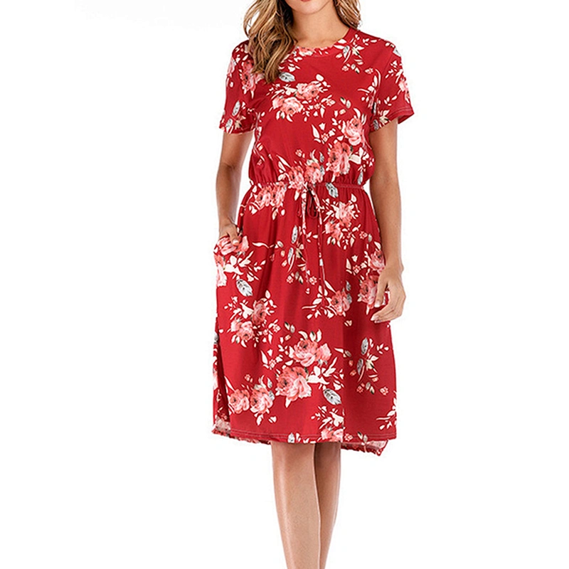 women's fashion casual printed dress