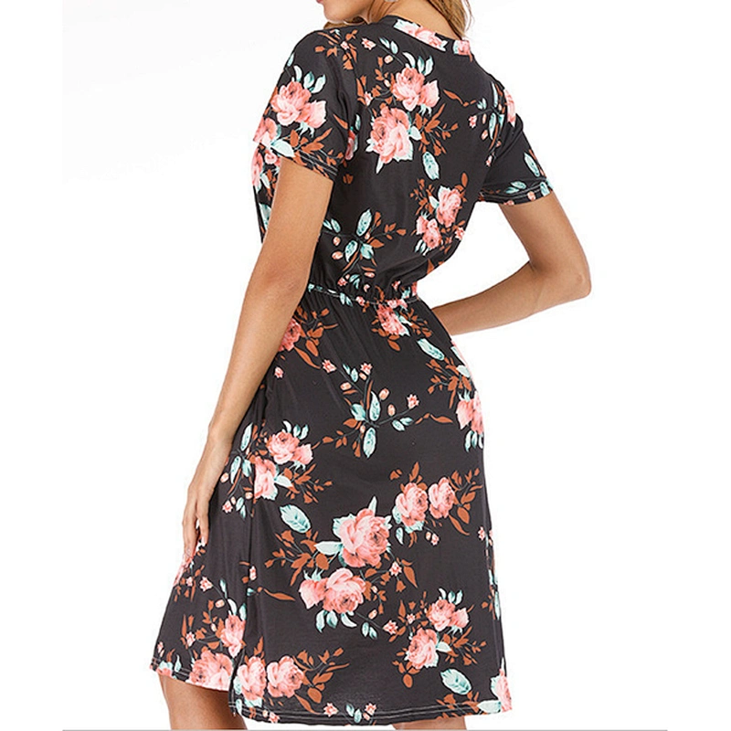 women's fashion casual printed dress