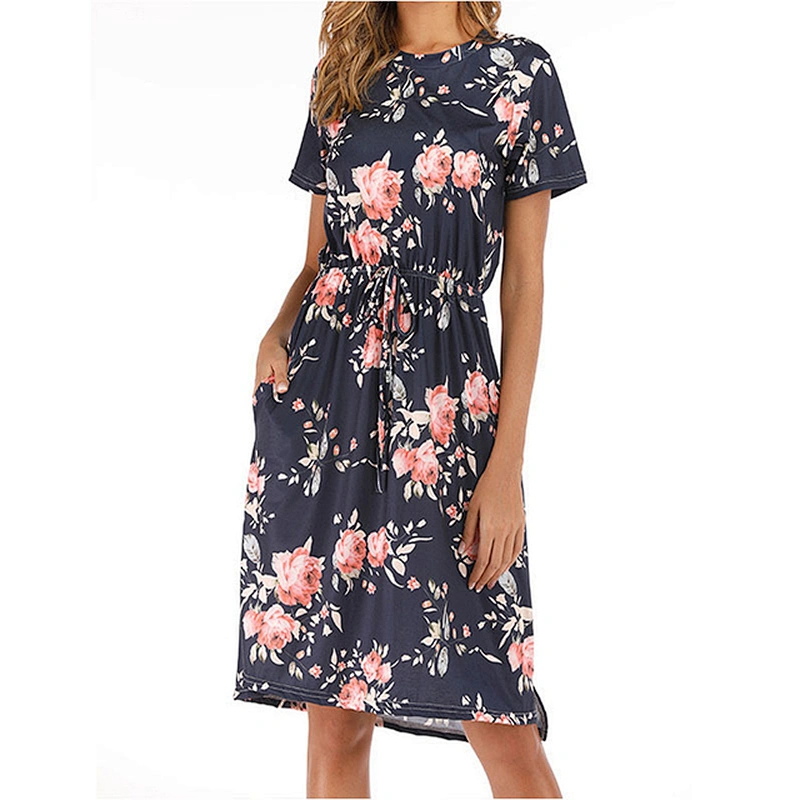 women's fashion casual printed dress