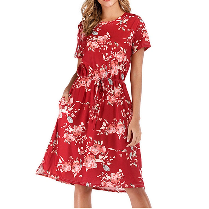 women's fashion casual printed dress