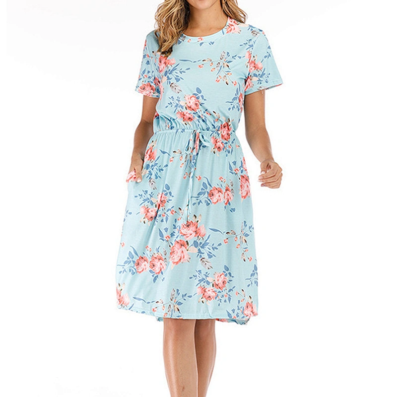 women's fashion casual printed dress