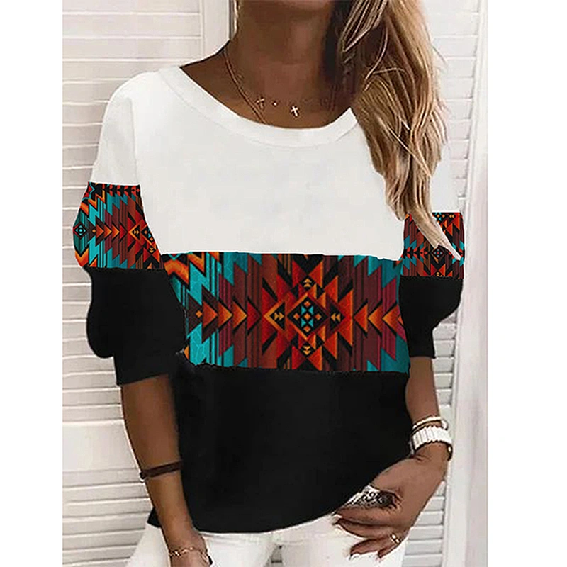 Fashion Casual Simple Printed Women's T-Shirt