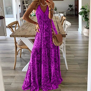women's fashion casual printed dress