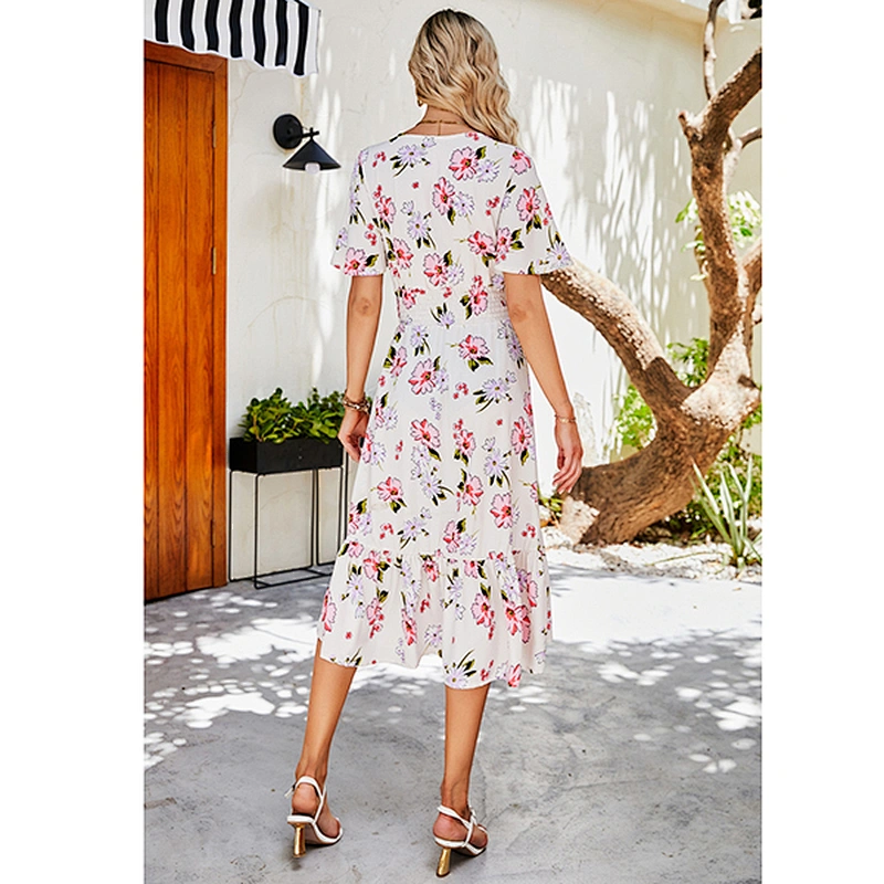 women's fashion casual printed dress