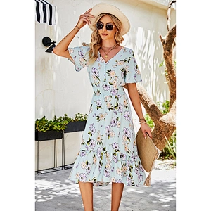 women's fashion casual printed dress