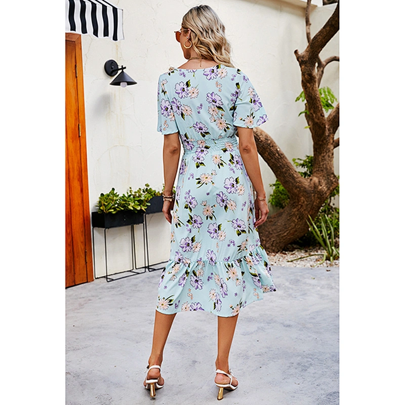 women's fashion casual printed dress
