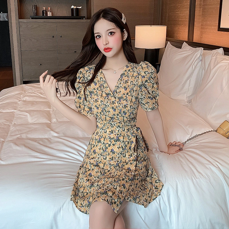 women's fashion casual printed dress