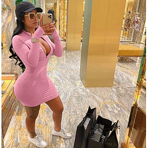 women's fashion casual printed dress