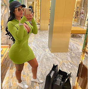 women's fashion casual printed dress